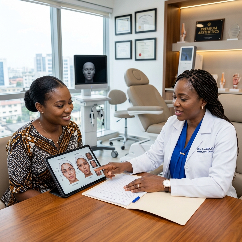 African Patient Consultation at Refine Clinic
